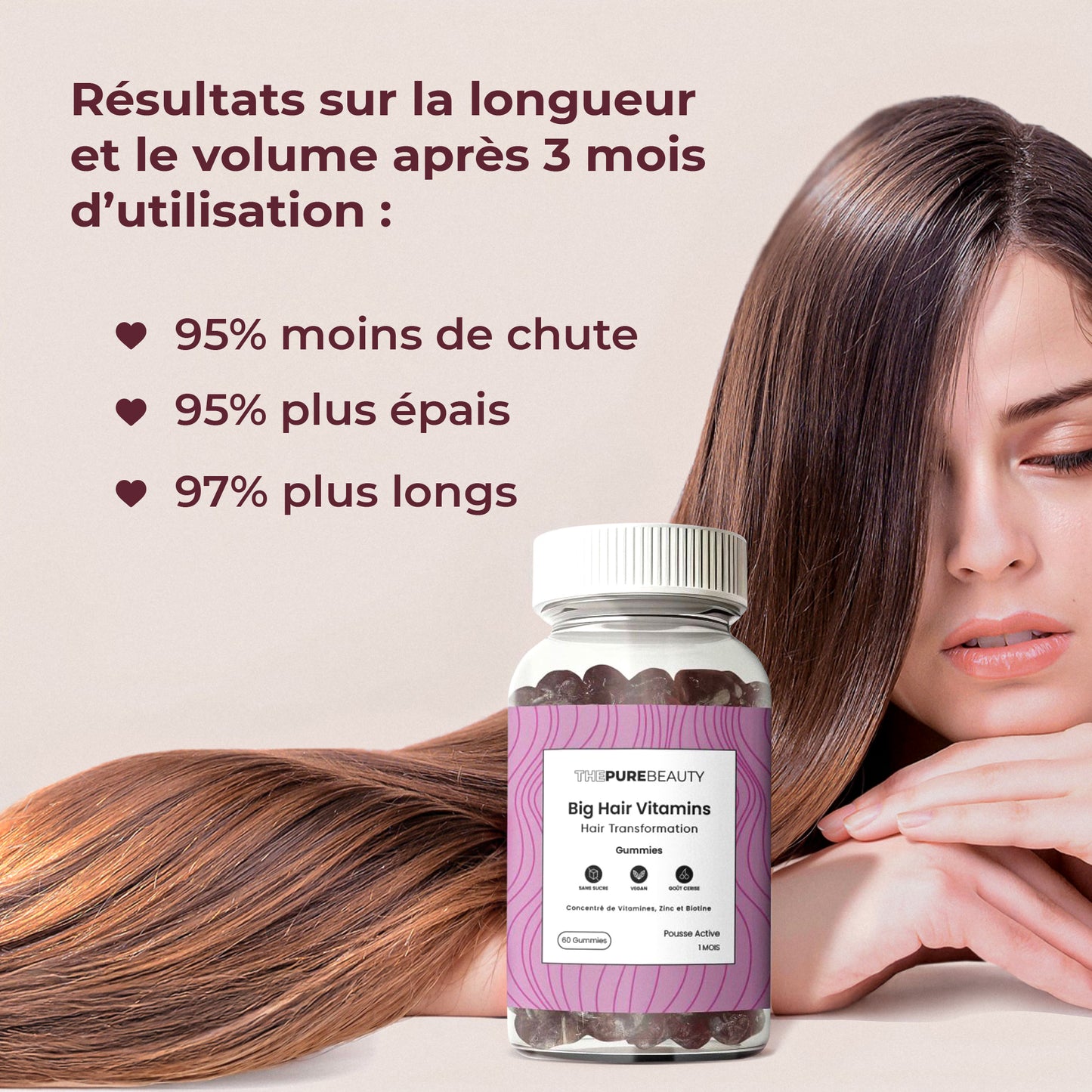 فيتامينات الشعر الكبيرة - تحول الشعر