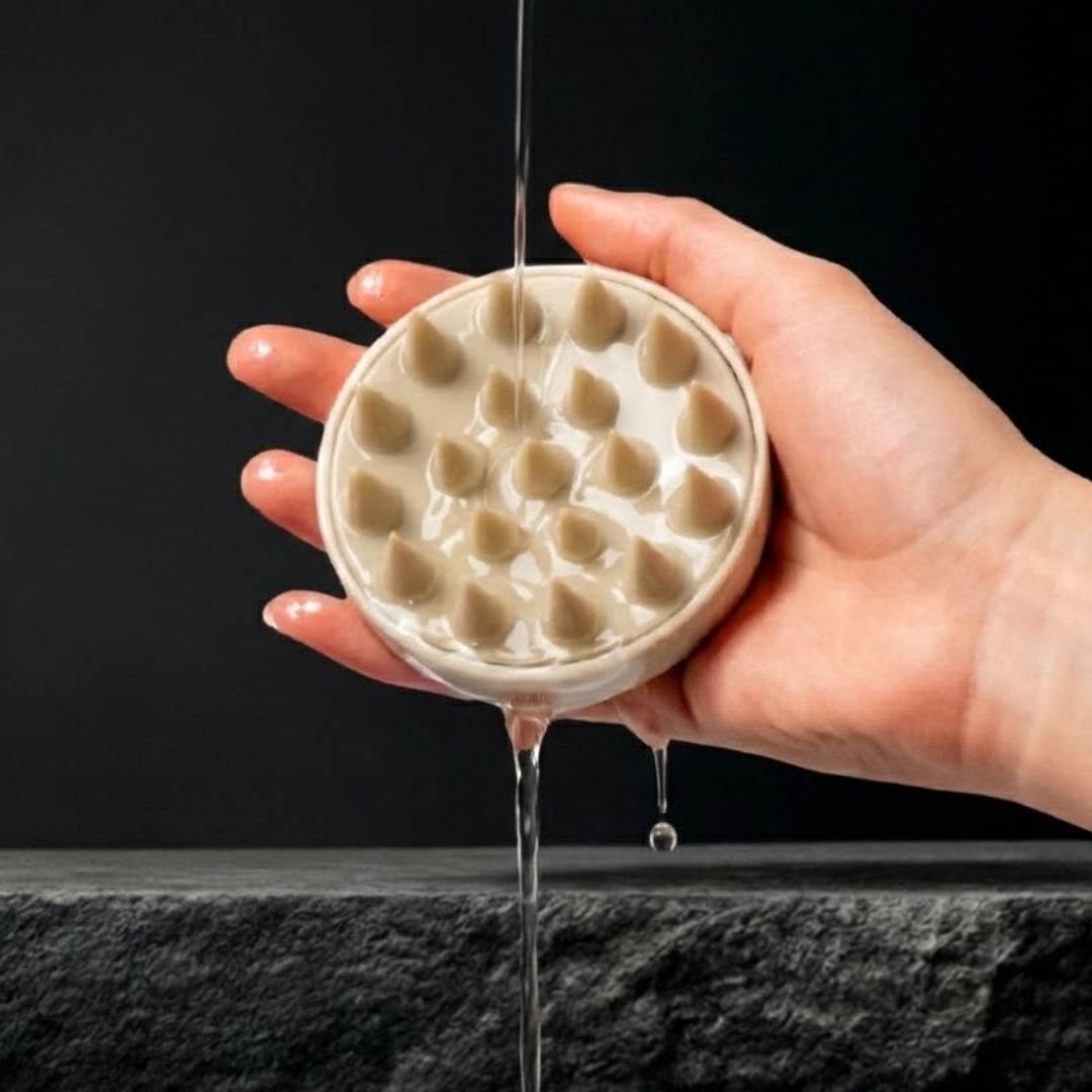 Brosse stimulante cuir chevelu