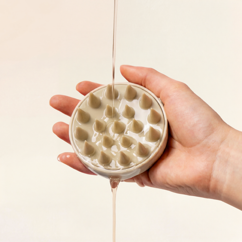 Stimulating scalp brush